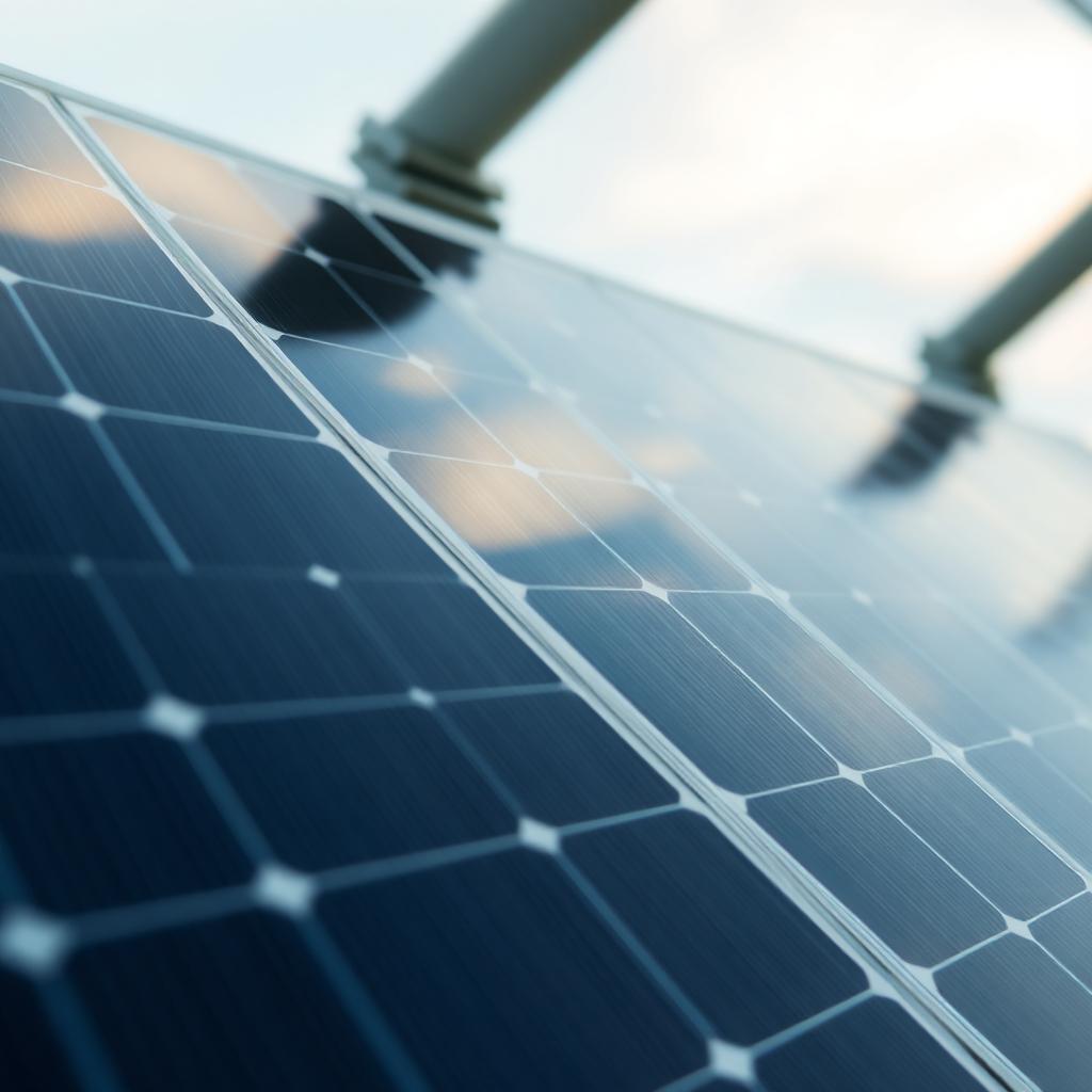 Nahaufnahme von Solarpanelen